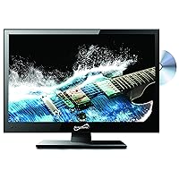 Supersonic SC-1512 15.6-Inch LED Widescreen HDTV with Stunning Detail, Multimode Picture, Vibrant Colors, Built-in DVD Player, HDMI/USB, and AC/DC Compatibility - Perfect RV & Kitchen TV
