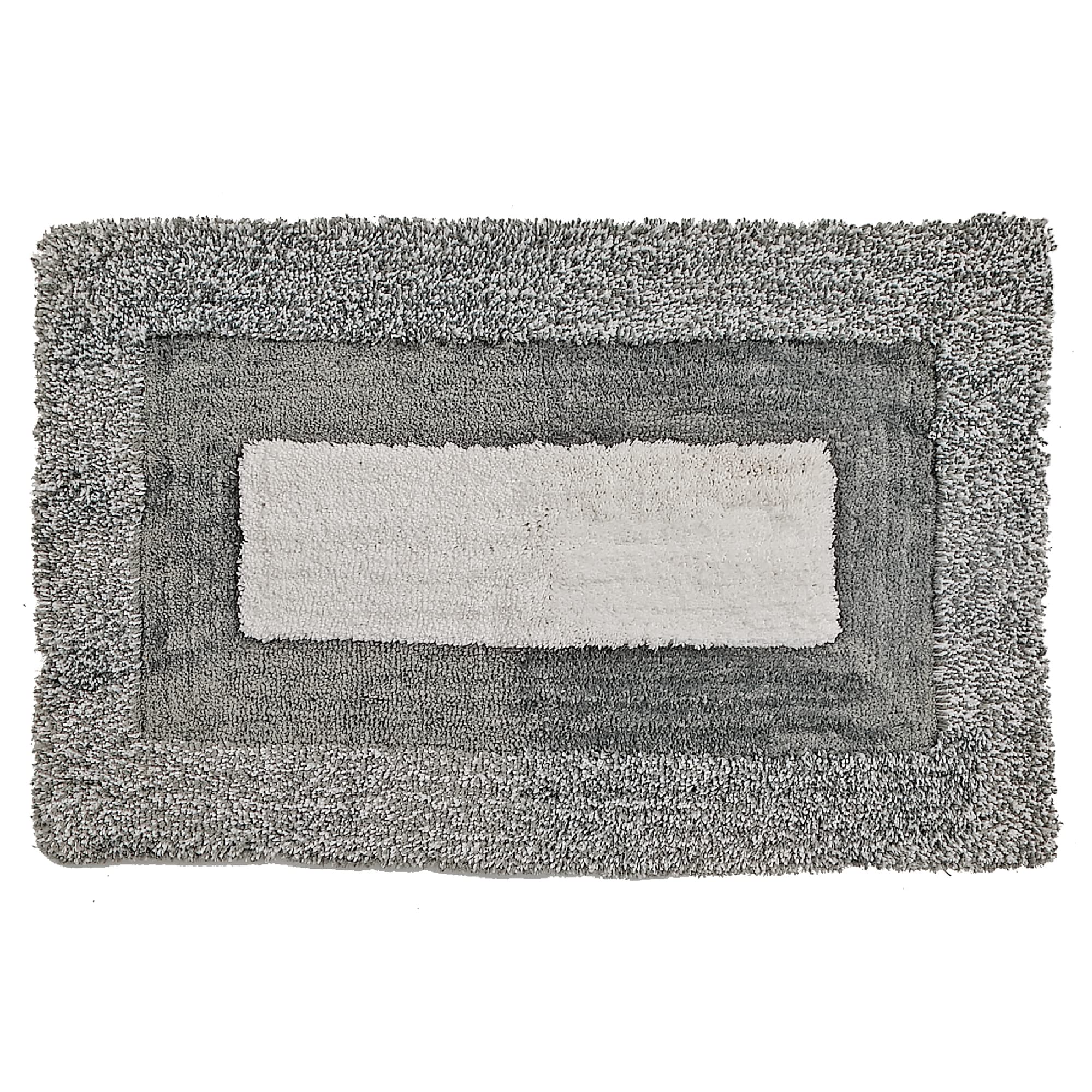 Mua ih casa décor Microfibre Border Mat (Gray) (20 X 32) Bath-Rugs ...