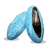 Cordova SC40L Blue Polypropylene Shoe Cover, Non-Skid Soles, Large, 200-Pairs