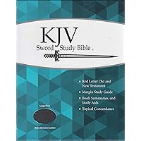 KJVER Sword Study Bible/Personal Size Large Print-Black Ultrasoft KJVER Sword Study Bible/Personal Size Large Print-Black Ultrasoft Leather Bound Paperback