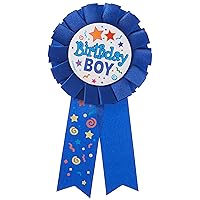 Birthday Boy Blue Fabric Award Badge - 7