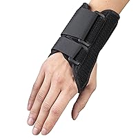 OTC Wrist Splint, 6-Inch Petite or Youth Size, Wrist Sprains, Post Cast Removal, Lightweight Breathable, Small, 6 Inch (Right Hand)