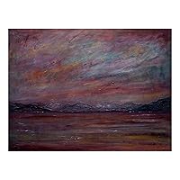 A Brooding Holy Loch Scotland | Scottish Paintings | Art Prints A5 Signed Giclee Print