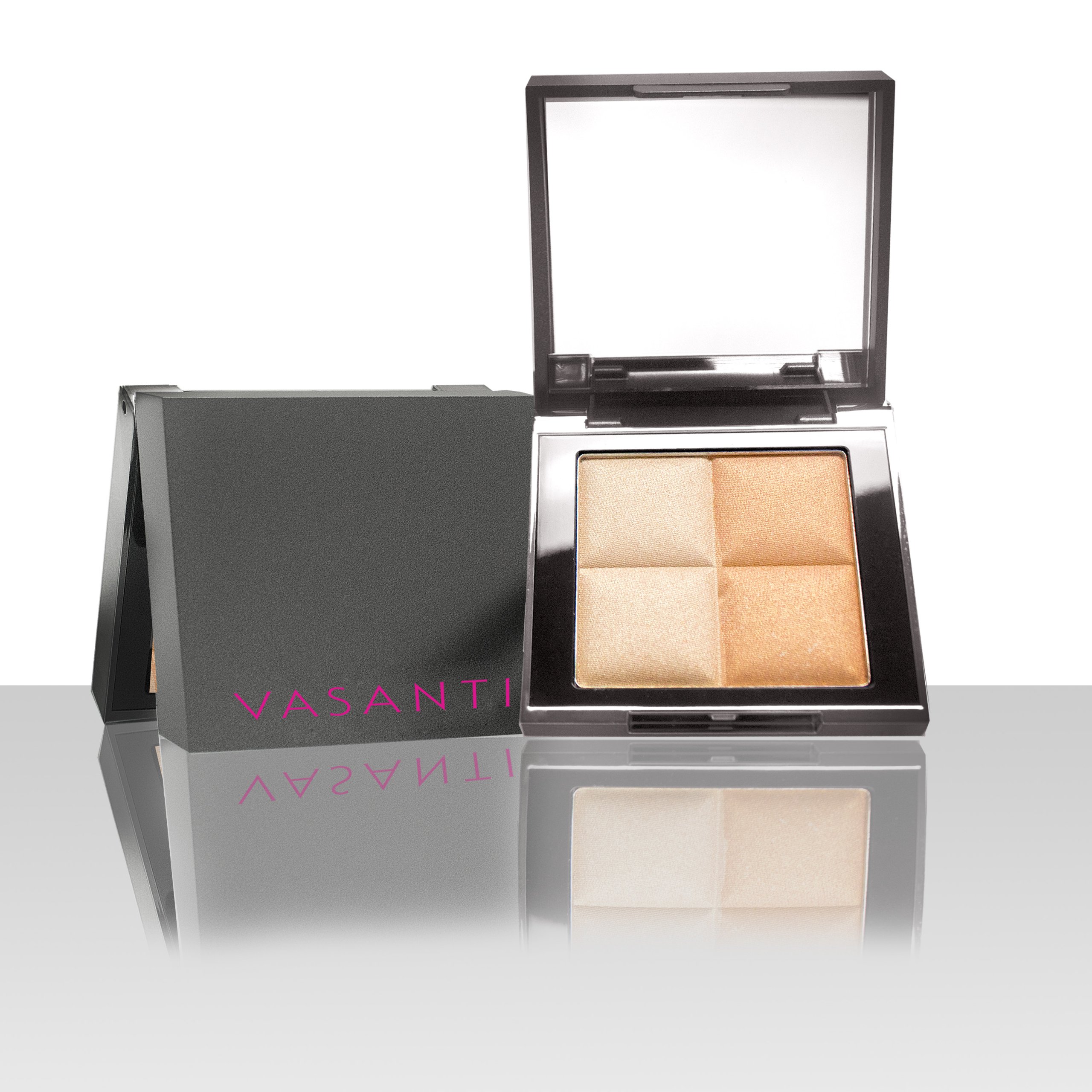 VASANTI See the light Highlighter Duo in Golden Child - Highlighter for Face and Eyes - Paraben Free