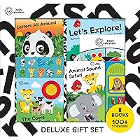 Baby Einstein - 8-Book and 100+ Stickers! Deluxe Gift Set - Includes Sound Books, Look and Find Books, and Story Books - Perfect for Christmas and Birthdays - PI Kids Baby Einstein - 8-Book and 100+ Stickers! Deluxe Gift Set - Includes Sound Books, Look and Find Books, and Story Books - Perfect for Christmas and Birthdays - PI Kids Board book