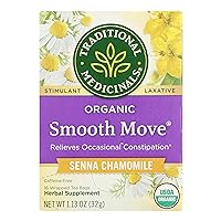 Traditional Medicinals Organic Smooth Move Chamomile Tea, 16 Tea Bags