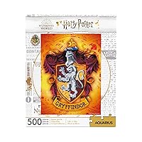 AQUARIUS Harry Potter Puzzle Gryffindor Crest (500 Piece Jigsaw Puzzle) - Officially Licensed Harry Potter Merchandise & Collectibles - Glare Free - Precision Fit - 14x19in