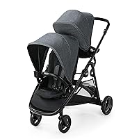 Ready2Grow 2.0 Double Stroller Features Bench Seat and Standing Platform Options, Rafa