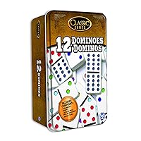TCG Toys Classic Games - Double 12 Dominoes Tin - Be The First to Win! Great for Boys and Girls Over Age 7