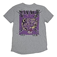 Buffalo David Bitton Mens Savage Graphic Heathered T-Shirt Gray S