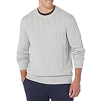 Brooks Brothers Men's Cotton Cable Crew Neck Sweater