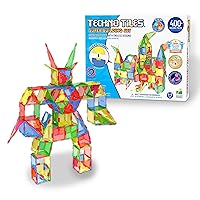 The Learning Journey: Techno Tiles Super Set Educational STEM Preschool Stacking Toy Construction Building Blocks 400+ Pieces Toys & Gifts for Boys & Girls Ages 4,5,6,7,8 Years and Up