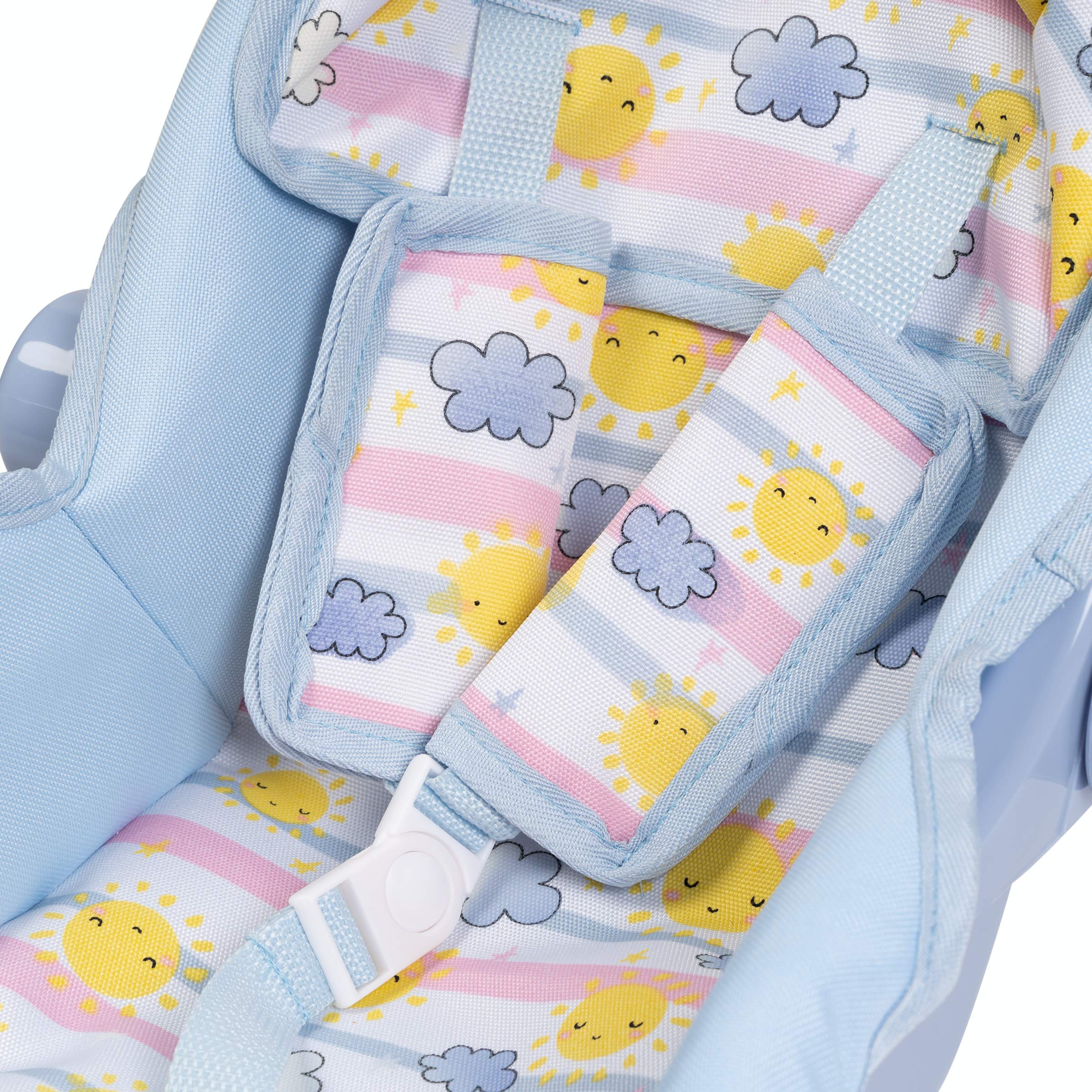 Adora Baby Doll Car Seat Carrier with Color Changing Sunny Days Print, Fits Dolls Up to 20 Inches