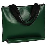 WE Games Green Leatherette Chess Bag - 12 in.