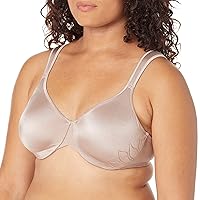 Bali Live It Up Underwire Bra, Seamless Shapewear Bra with Cushioned Straps, Full-Coverage T-Shirt Bra for Everyday Wear