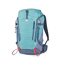 High Sierra Pathway 2.0 Backpack with Hydration Storage Sleeve, for Hiking, Biking, Camping, Traveling, Arctic Blue, 45L
