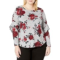Amy Byer Women's Brushed Hachi Long Sleeve Top