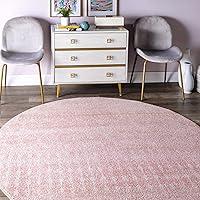 nuLOOM Moroccan Blythe Area Rug - Oval 3x5 Accent Rug Transitional Pink/Ivory Rugs for Living Room Bedroom Dining Room Entryway Kitchen