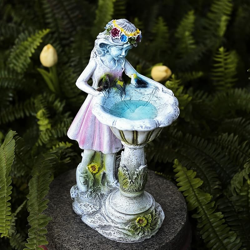 Mua tefrey Fairy Garden Statue, Solar Garden Angel Figurine ...