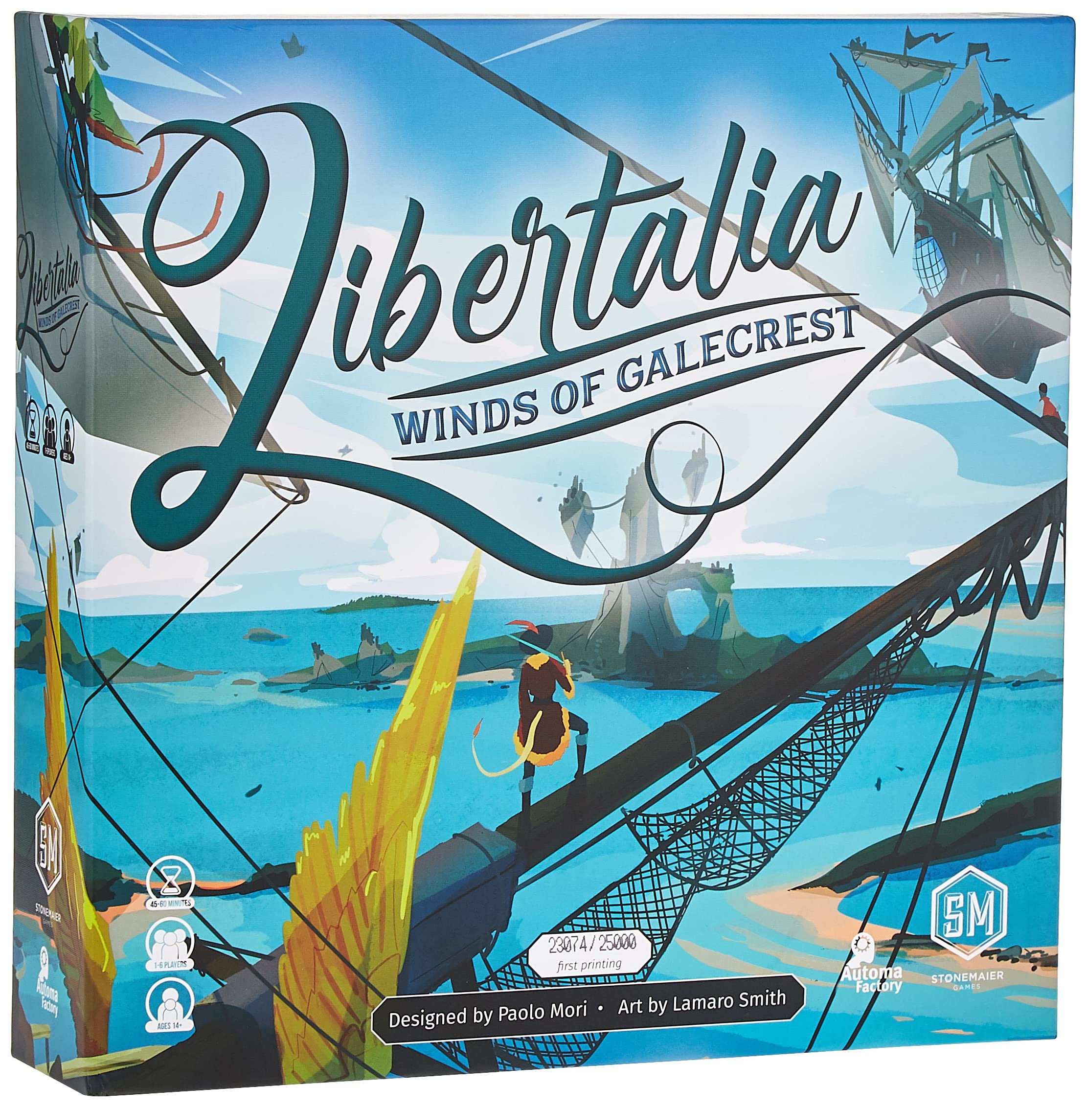 Stonemaier Games Libertalia: Winds of Galecrest- All New, Manage Fleets for 1-6 Players