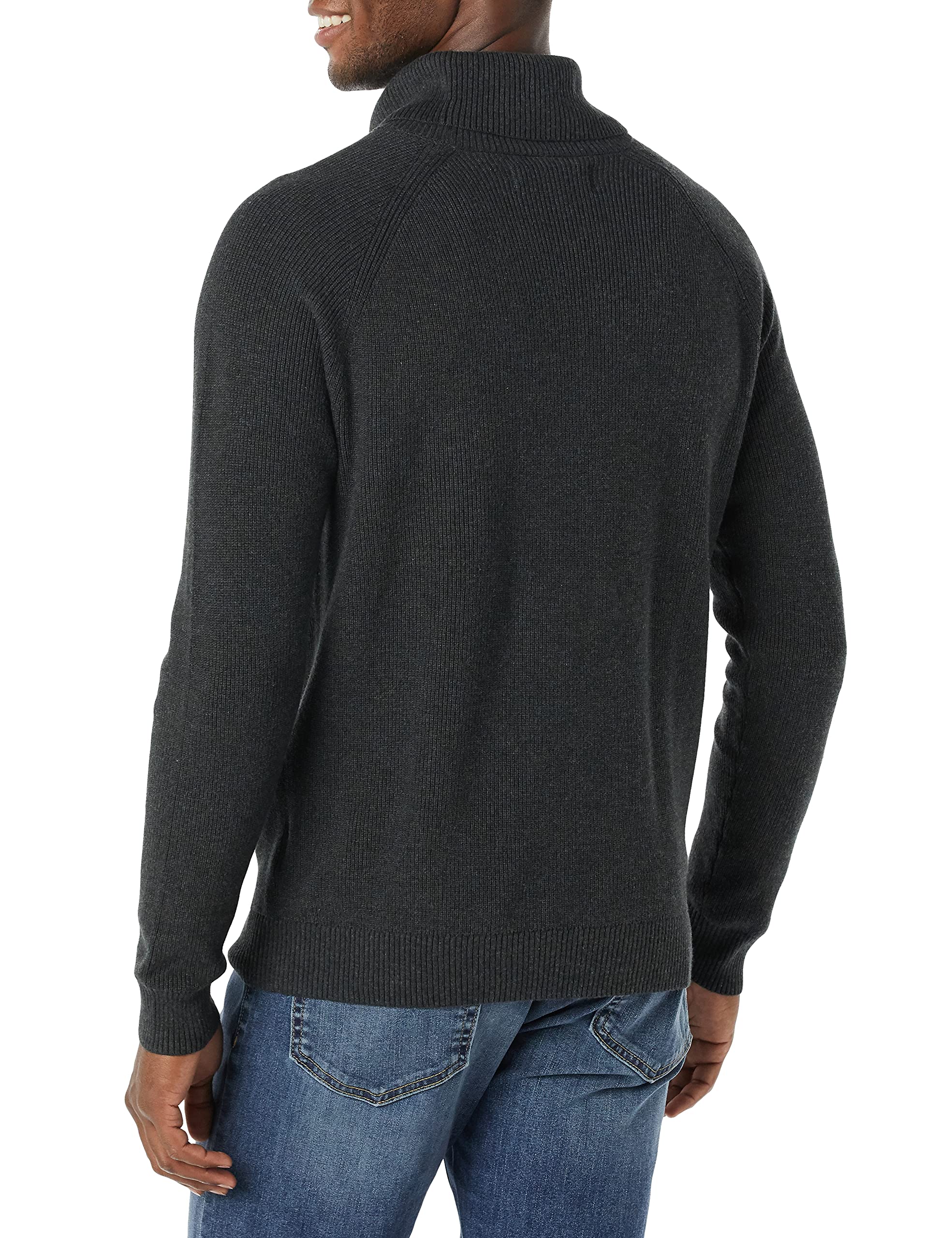 Amazon Essentials Men's 100% Cotton Rib Knit Turtleneck Sweater
