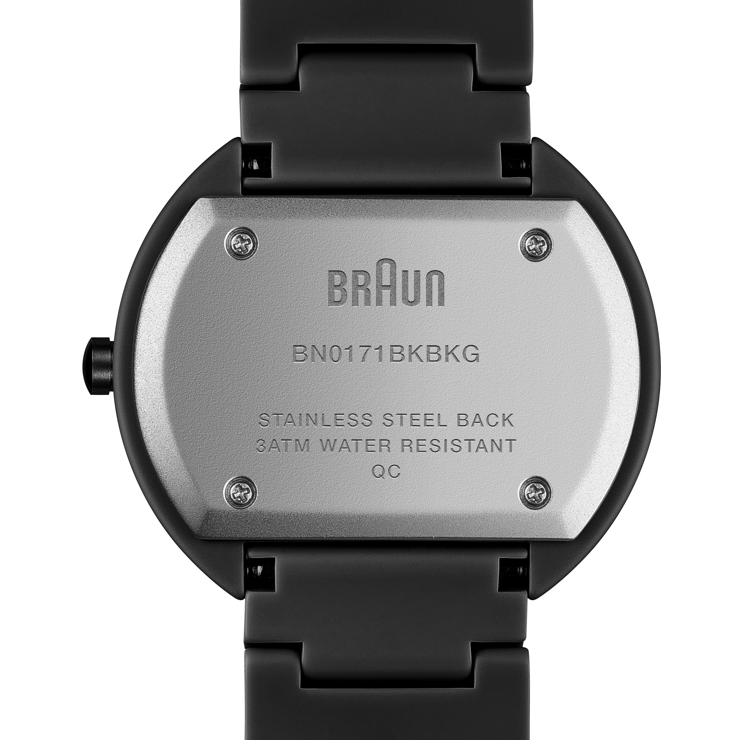 Braun Men's BN0171BKBKG Ceramic Analog Display Japanese Quartz Black Watch