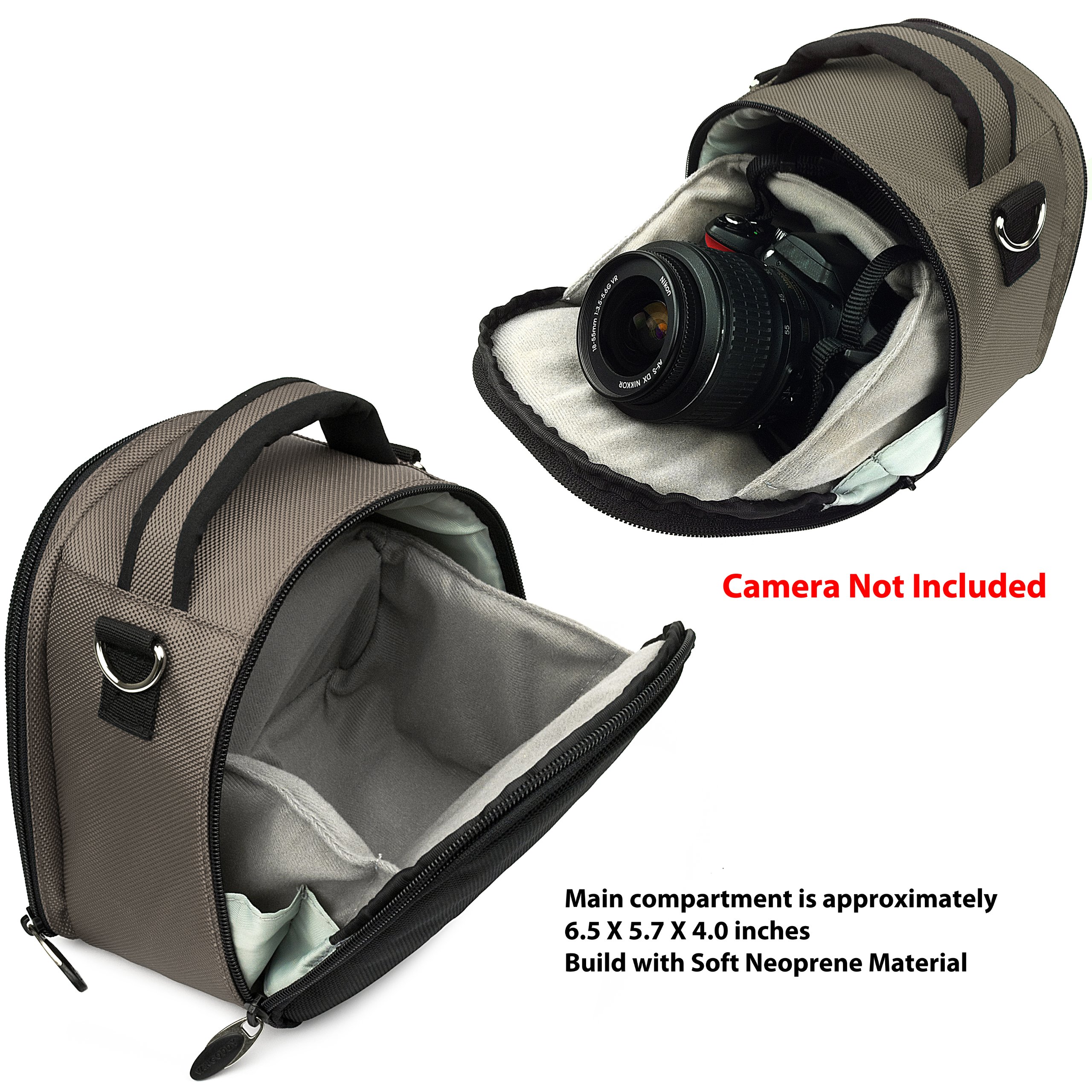Laurel Camera Steel Grey Case for Canon EOS 5D Mark IV T6 60D 6D T7i 700D 70D 77D 7D Rebel Series