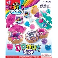 Cra-Z-Art Softee Dough Donut Shop Playset, Modeling Dough Play Toy for Kids Ages 3 Years and Up