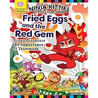 Ninja Kitties Fried Eggs and the Red Gem Activity Storybook: Drago Discovers the Importance of Teamwork (Happy Fox Books) Children's Adventure Book in Kitlandia, with Activities, Stickers, and More Ninja Kitties Fried Eggs and the Red Gem Activity Storybook: Drago Discovers the Importance of Teamwork (Happy Fox Books) Children's Adventure Book in Kitlandia, with Activities, Stickers, and More Paperback Kindle
