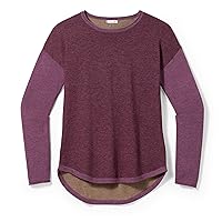 Smartwool Women's Shadow Pine Colorblock Merino Wool Sweater (Regular Fit)