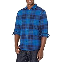 Amazon Essentials Men's Long-Sleeve Flannel Shirt (Available in Big & Tall)