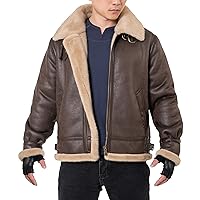 Jacket Men Brown Leather Jacket Motorcycle Bomber Coat Cosplay Costume Winter Outfit XS-3XL