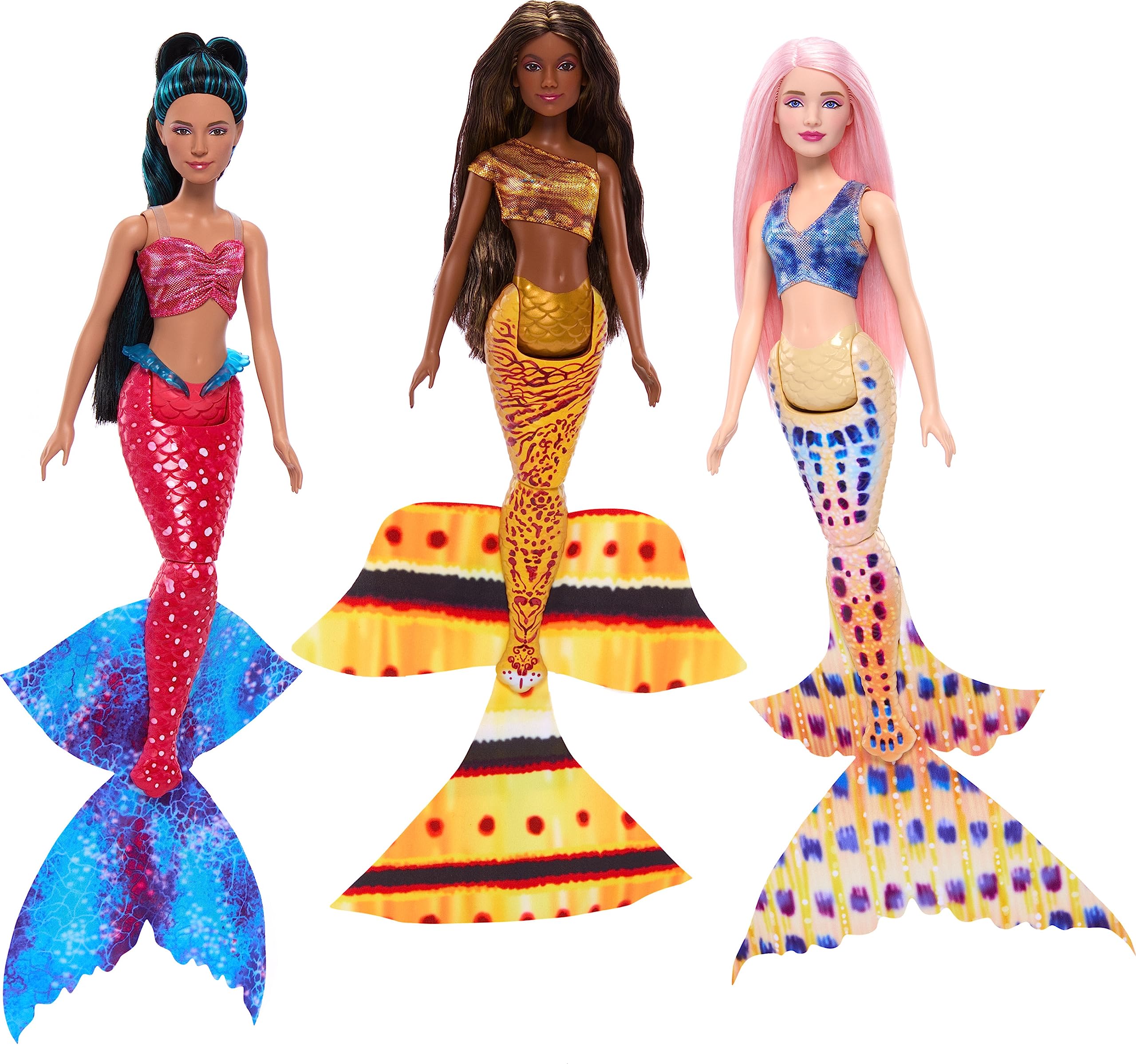 Disney The Little Mermaid Ultimate Ariel Sisters 7-Pack Set, Collection of 7 Fashion Mermaid Dolls, Toys Inspired by the Movie