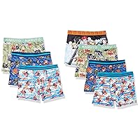 Naruto Boys' Amazon Exclusive 7-Pack Athletic Boxer Briefs in Sizes 4, 6, 8, 10 and 12