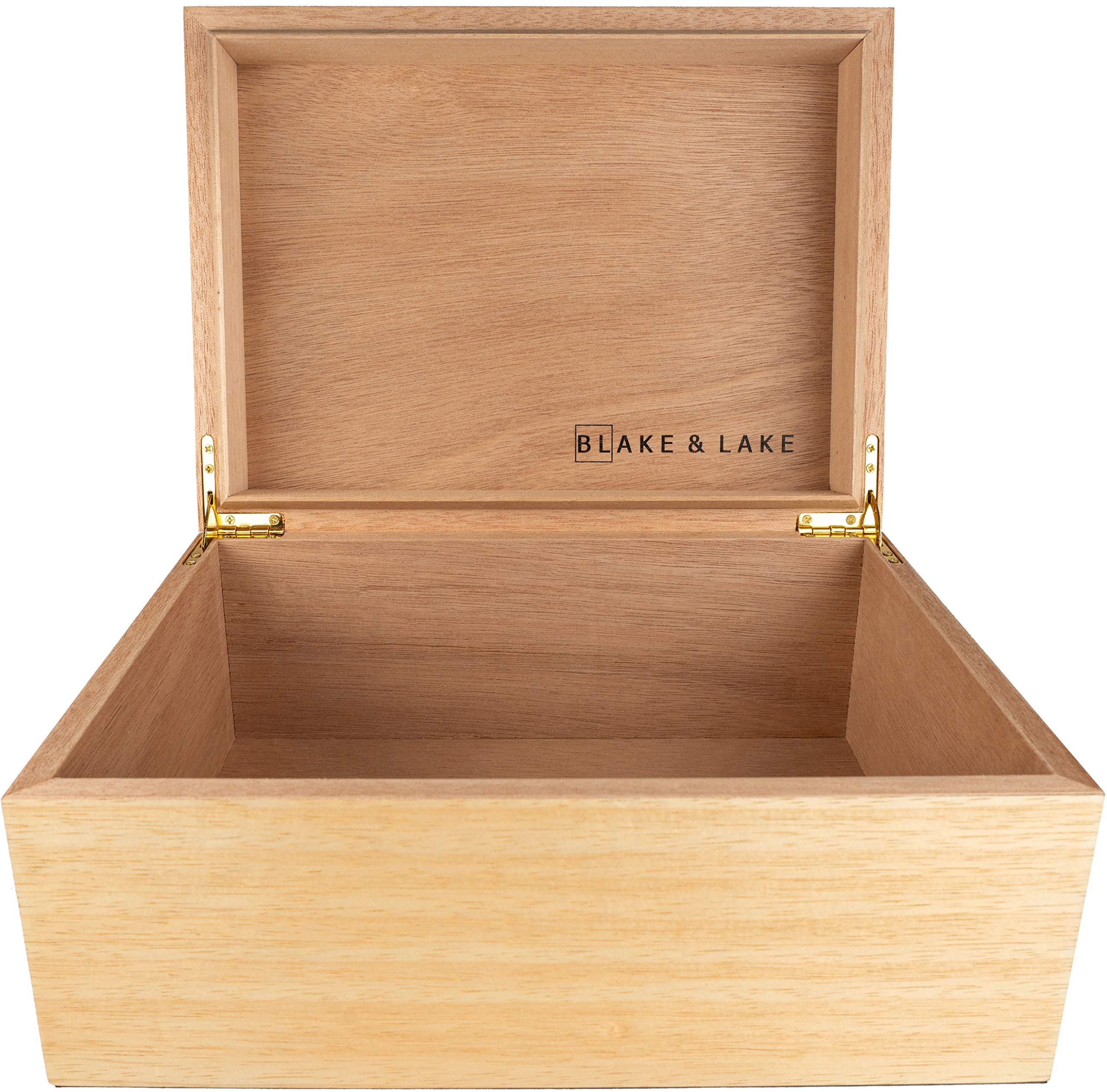 Mua Wooden Keepsake Box with Lid - Blonde Catchall Wood Storage ...