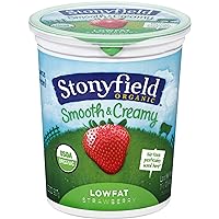 Stonyfield Farm Organic Strawberry Yogurt, 32 Ounce -- 6 per case.