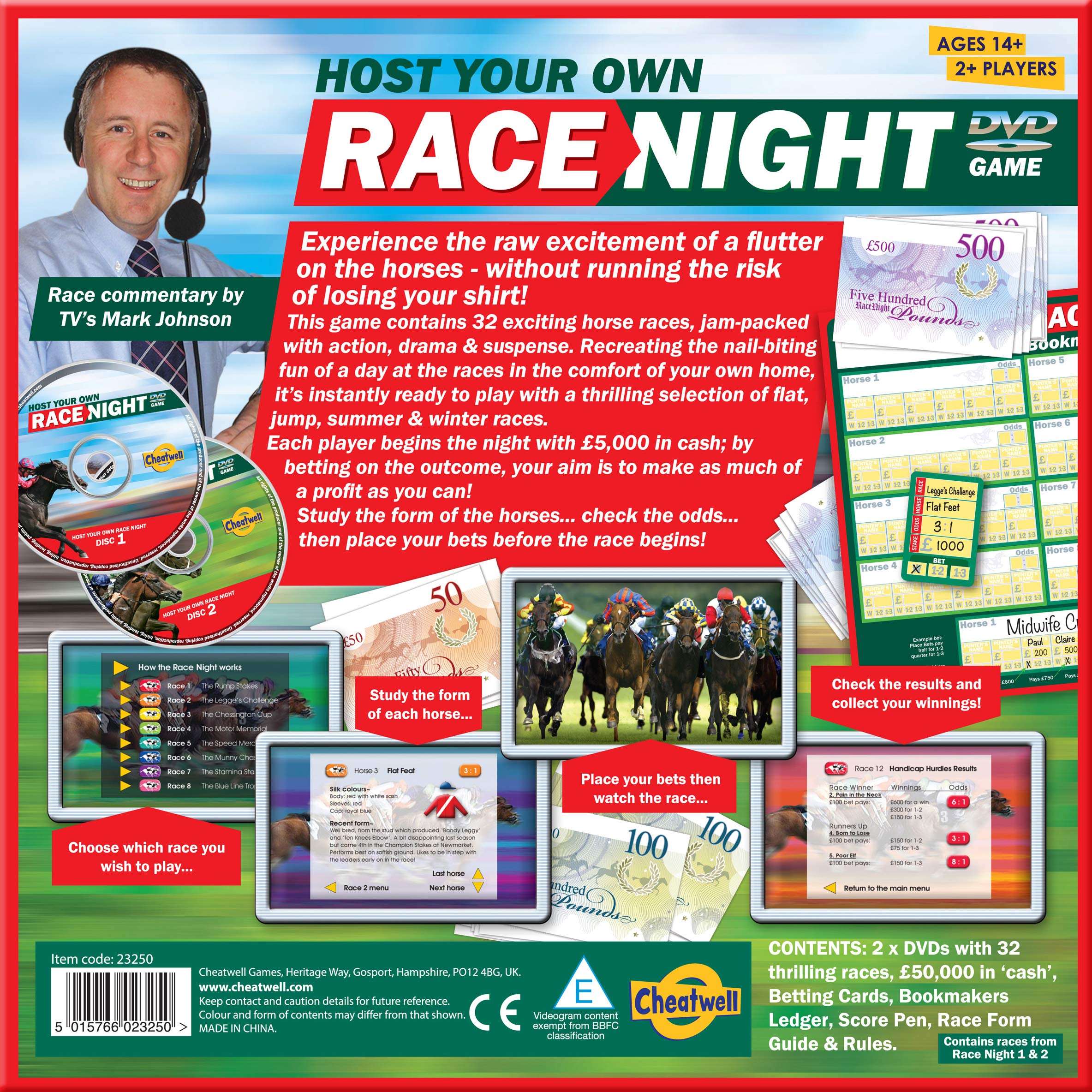 Cheatwell Games Host Your Own Race Night