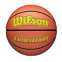 WILSON Evolution Indoor Game Basketballs - Size 5, Size 6 and Size 7