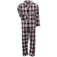 Foxfire Sleepwear 100% Cotton Plaid Flannel Long Sleeve Long Leg Set