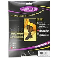 Microfiber Compression Stockings - 25-35 mmHg, Knee High, Closed Toe, Black, 2XL