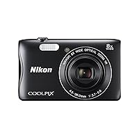 Nikon Digital Camera COOLPIX S3700 Black Optical 8X Zoom 20.05 Million Pixels S3700BK