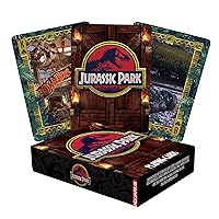 AQUARIUS Jurassic Park Playing Cards - Jurassic Park Themed Deck of Cards for Your Favorite Card Games - Officially Licensed Jurassic Park Merchandise & Collectibles, 2.5 x 3.5