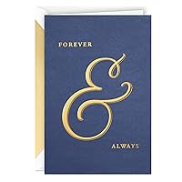 Hallmark Signature Anniversary Card, Love Card (Forever & Always)