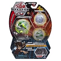 Bakugan Starter Pack 3-Pack, Diamond Maxotaur, Collectible Transforming Creatures, for Ages 6 and Up