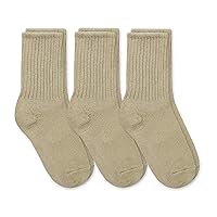 Jefferies Socks Boys' School Uniform Ribbed Crew Dress Socks 3 Pack