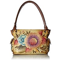 Anna by Anuschka Small Shoulder Bag - Zippered, Double Rope Handle