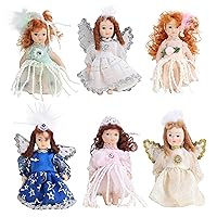 TOYLAND® Pack of 6-9cm Assorted Mini Porcelain Dolls - Collectable Minatures