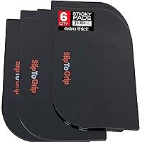 SlipToGrip Anti-Slip Sticky Mat, Anti-Skid Cell Phone Holder Mats, Non-Slip Pads, Dash Mat Accessory Decorations, Car Dashboard Pad Accessories (6 Pack)