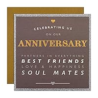 Our Anniversary Card from Hallmark - Contemporary Text Based Design