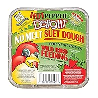 C&S Hot Pepper Delight No Melt Suet Dough 11.75 Ounces, (Pack of 8)